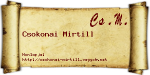 Csokonai Mirtill névjegykártya